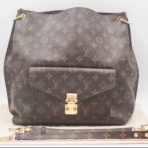 💎LIKE NEW 💎 CELEBRITY LOUIS VUITTON METIS HOBO BAG ANGELINA JOLIE - Picture 13 of 14